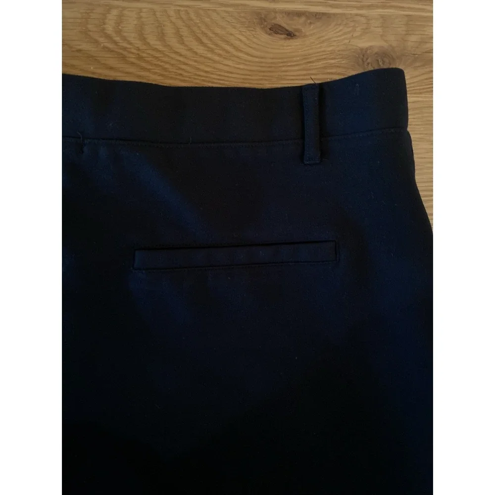 Quince Pants Size XL Black Stretch Ponte Straight Leg Pull On Ankle - Picture 9 of 9